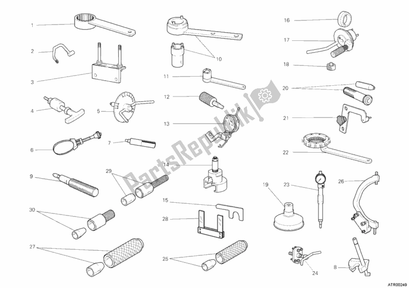 All parts for the Workshop Service Tools, Engine of the Ducati Hypermotard 1100 EVO SP 2012